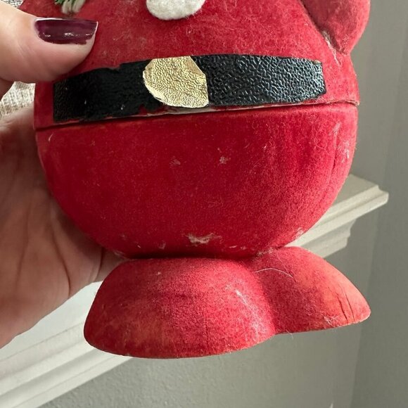 Vintage German paper mache santa candy dish box - Picture 8 of 8